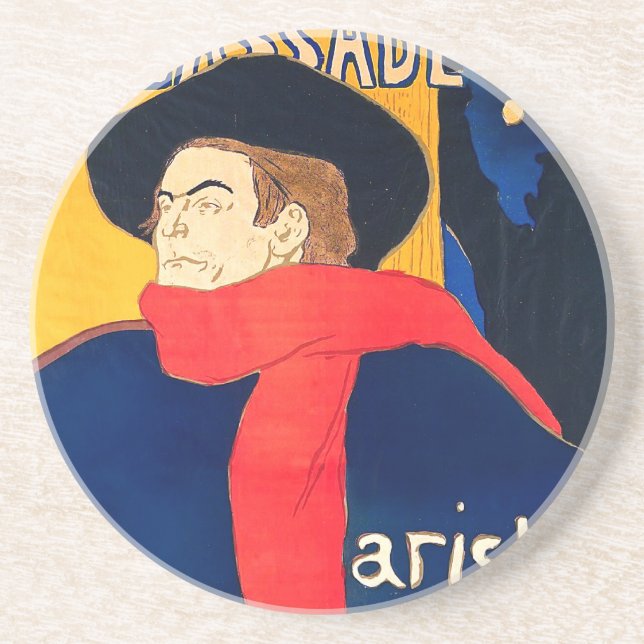 Posavasos De Arenisca Cabaret del hijo de los dans de Ambassadeurs (Frente)