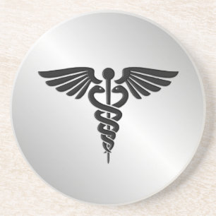Posavasos De Arenisca Caduceus de Silver Medical