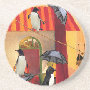 Posavasos De Arenisca Café del pingüino