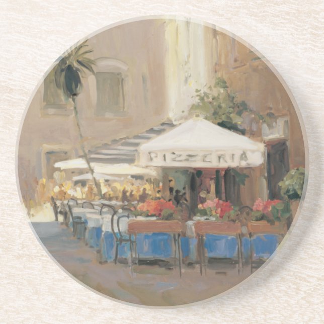 Posavasos De Arenisca Café Roma (Frente)