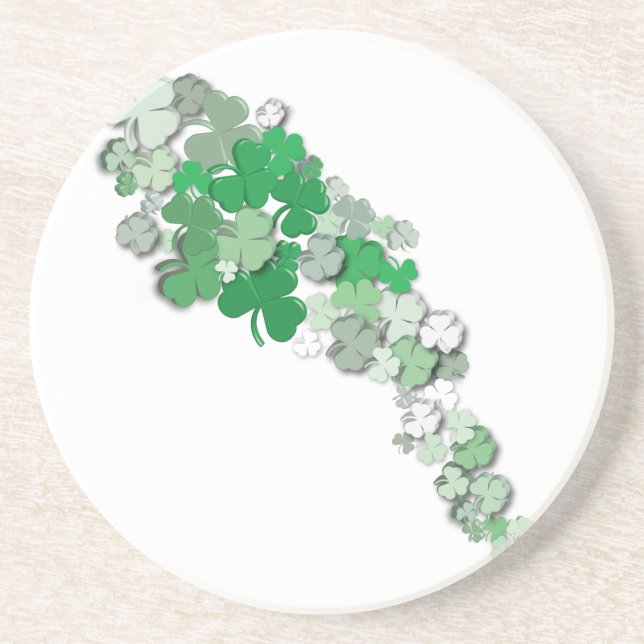 Posavasos De Arenisca Caída de los Shamrock (Frente)