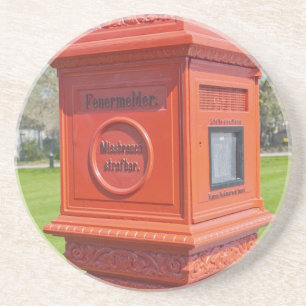Posavasos De Arenisca Caja de Alarma de Incendios