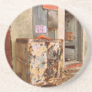 Posavasos De Arenisca Caja de seguridad abandonada
