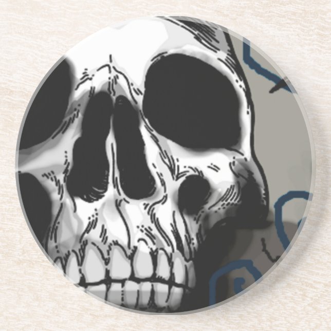 Posavasos De Arenisca Calavera (Frente)