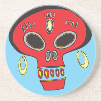 Posavasos De Arenisca Calavera tribal