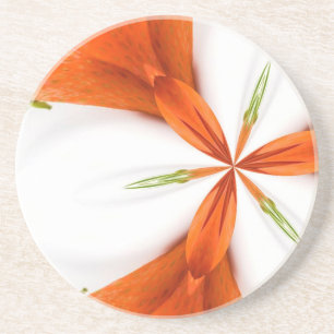 posavasos de arenisca caleidoscopio de fresa