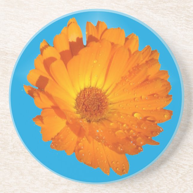 Posavasos De Arenisca Calendula (Frente)
