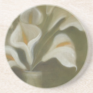 Posavasos De Arenisca Calla Corta Flores En Una Vida Artística Vase