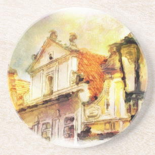 Posavasos De Arenisca Calle en la vieja parte de Praga