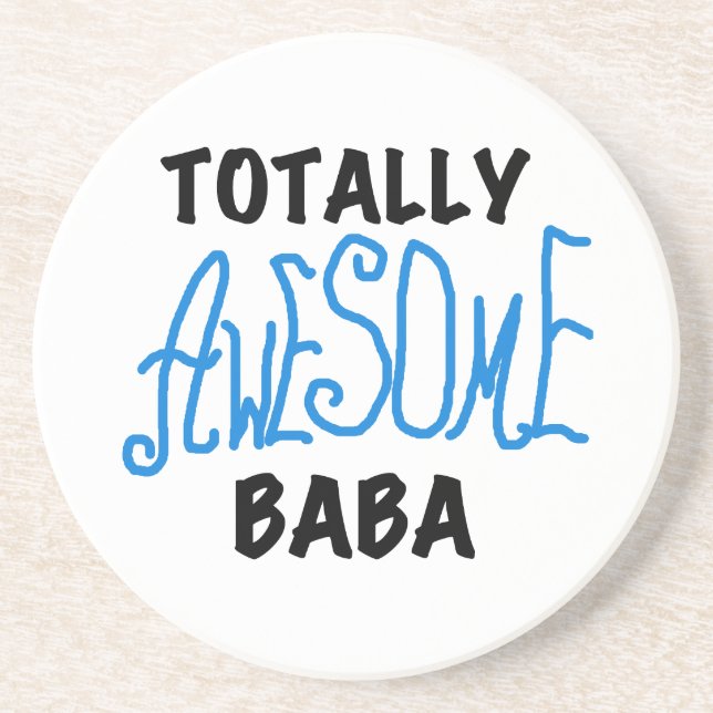 Posavasos De Arenisca Camisetas y regalos de Baba totalmente asombrosos (Frente)