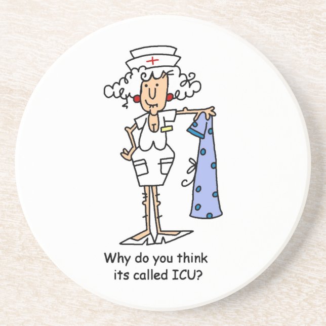 Posavasos De Arenisca Camisetas y regalos divertidos para enfermeras de  (Frente)