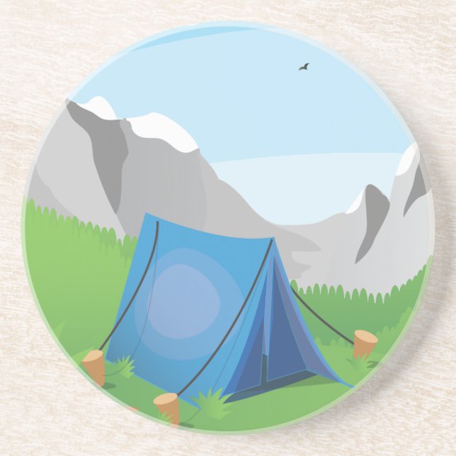 Posavasos De Arenisca Campamento (Frente)