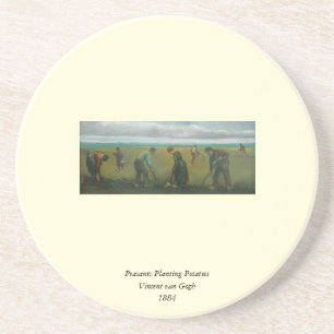 Posavasos De Arenisca Campesinos de Van Gogh o agricultores plantando pa