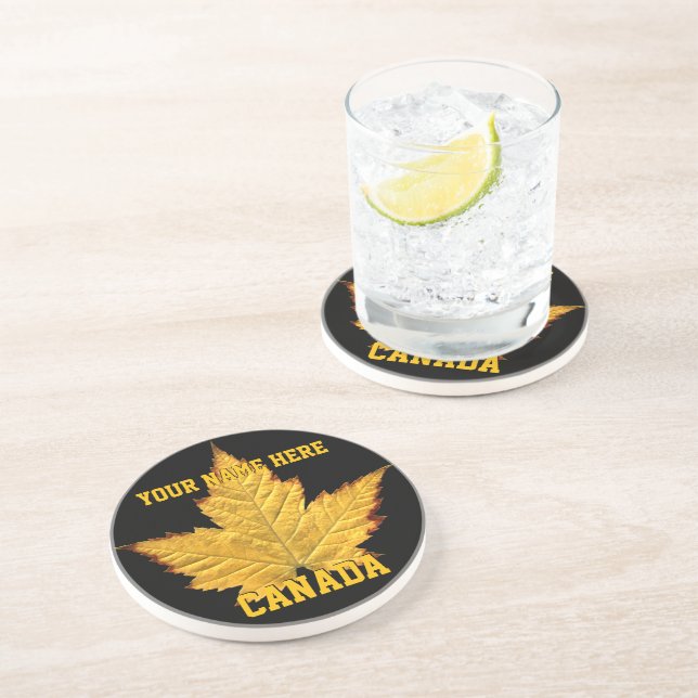 Posavasos De Arenisca Canadá: escoria de equipo de Canadá (Lado)