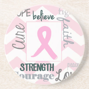 Posavasos De Arenisca Cáncer de pecho de la esperanza de la vida del