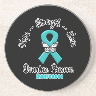 Posavasos De Arenisca Cáncer ovárico Esperanza Fortalecer Amor