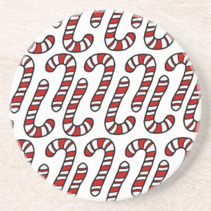 Posavasos De Arenisca Candy Canes