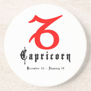 Posavasos De Arenisca Capricornio, 22 de diciembre - 19 de enero