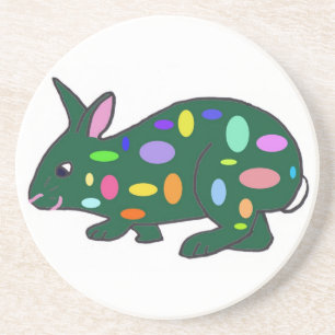 Posavasos De Arenisca Cápsulas de conejo de Pascua