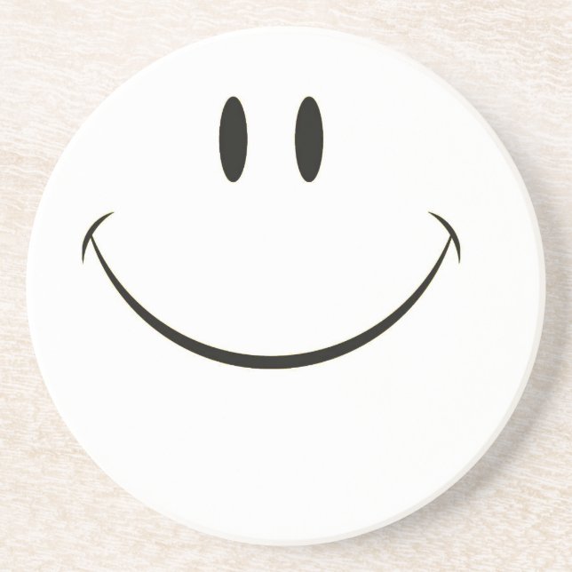 Posavasos De Arenisca Cara sonriente (Frente)
