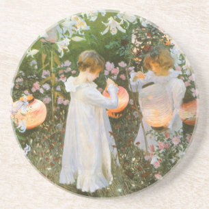 Posavasos De Arenisca Carnación, Lily, Lily, Rosa De John Singer Sargent
