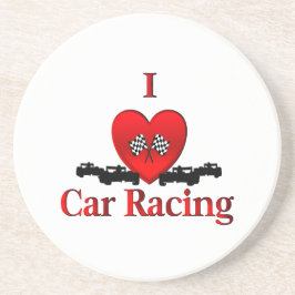 Posavasos De Arenisca Carreras del coche del corazón