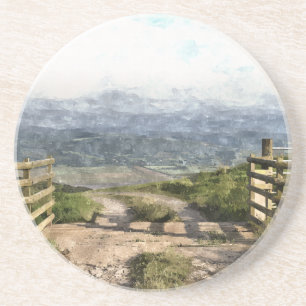 POSAVASOS DE ARENISCA CARRETERA DE MONTAÑA