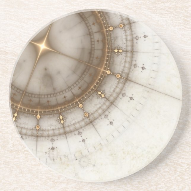 Posavasos De Arenisca Carta náutica antigua, Grunge (Frente)