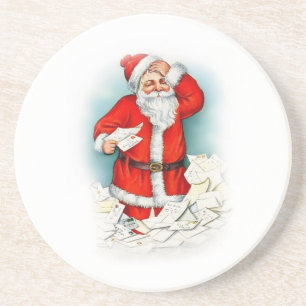 Posavasos De Arenisca Cartas A Santa Holiday Coaster