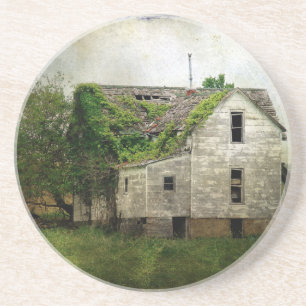 Posavasos De Arenisca Casa abandonada de Misuri Rural