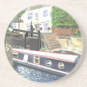 Posavasos De Arenisca Casa de esclusa del canal de Beeston Nottingham