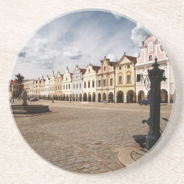 Posavasos De Arenisca Casas renacentistas (Frente)