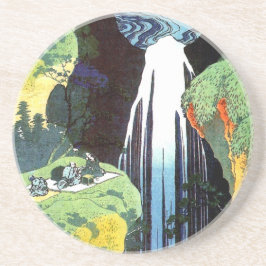 Posavasos De Arenisca Cascada Amida, Bella Artes japonés de Hokusai