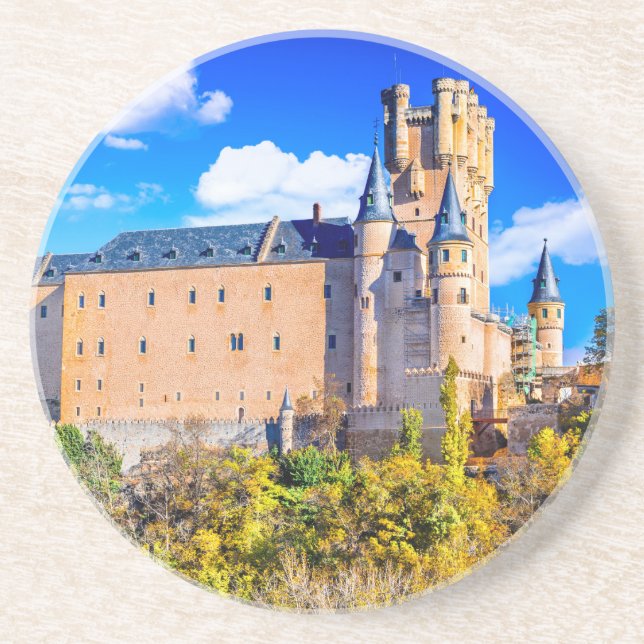 Posavasos De Arenisca Castillo Sandstone Draster Coaster Segovia (Frente)