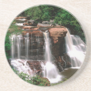 Posavasos De Arenisca Cataratas Blackwater, Virginia Occidental, escéni