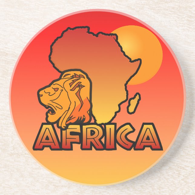 Posavasos De Arenisca Catastro de África (Frente)