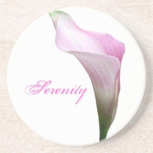 Posavasos De Arenisca Catastro fotográfico floral de Calla Lily