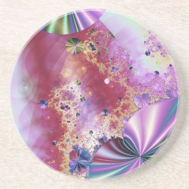 Posavasos De Arenisca CD arcoiris (Frente)