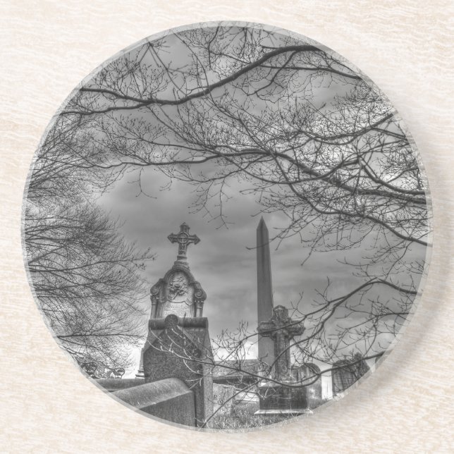 Posavasos De Arenisca cementerio misterioso (Frente)