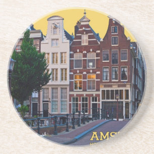 Posavasos De Arenisca Centro de Amsterdam-Keizersgracht