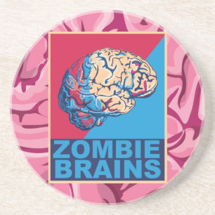 Posavasos De Arenisca Cerebro de Zombie
