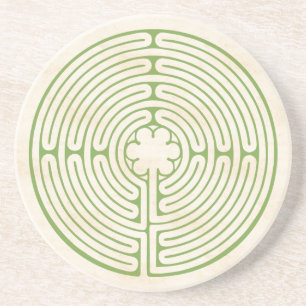 Posavasos De Arenisca Chartres Labyrinth Green