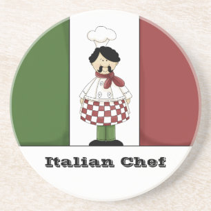 Posavasos De Arenisca Chef italiano #2