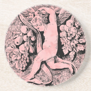 Posavasos De Arenisca Cherub ornamental