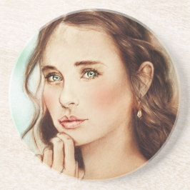 Posavasos De Arenisca Chica con clase bonito SandStone, escayola, arte v