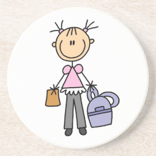 Posavasos De Arenisca Chica Con Mochila
