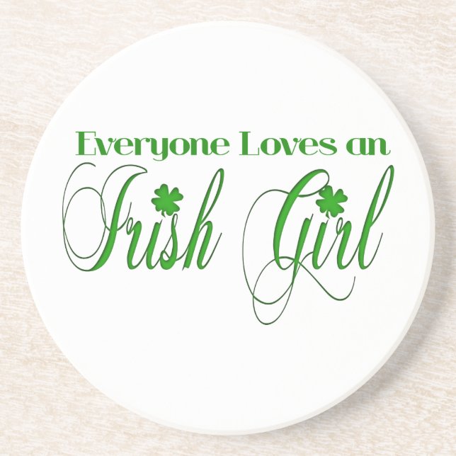 Posavasos De Arenisca Chica irlandés (Frente)