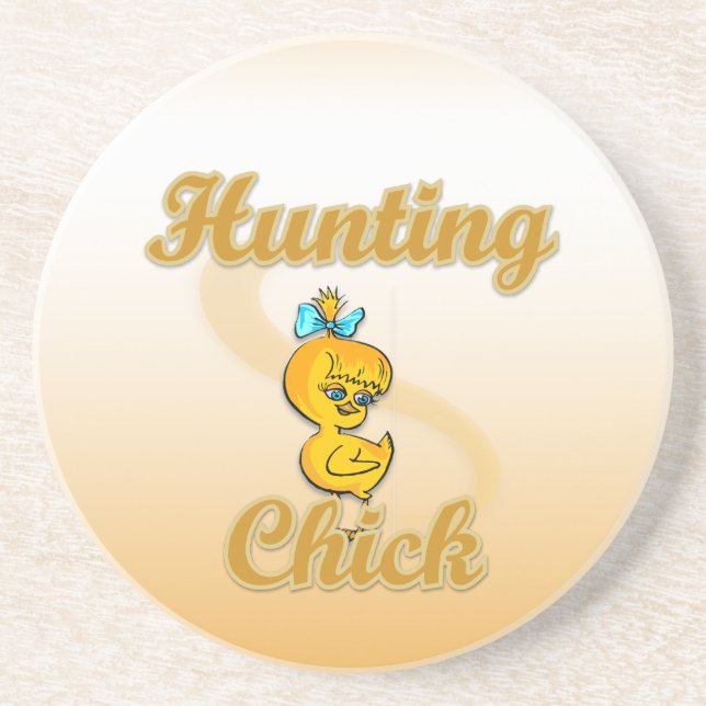 Posavasos De Arenisca Chick cazador (Frente)