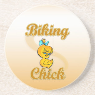 Posavasos De Arenisca Chick ciclista