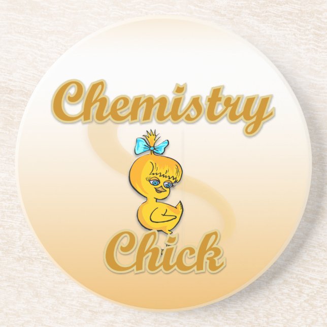 Posavasos De Arenisca Chick de Química (Frente)